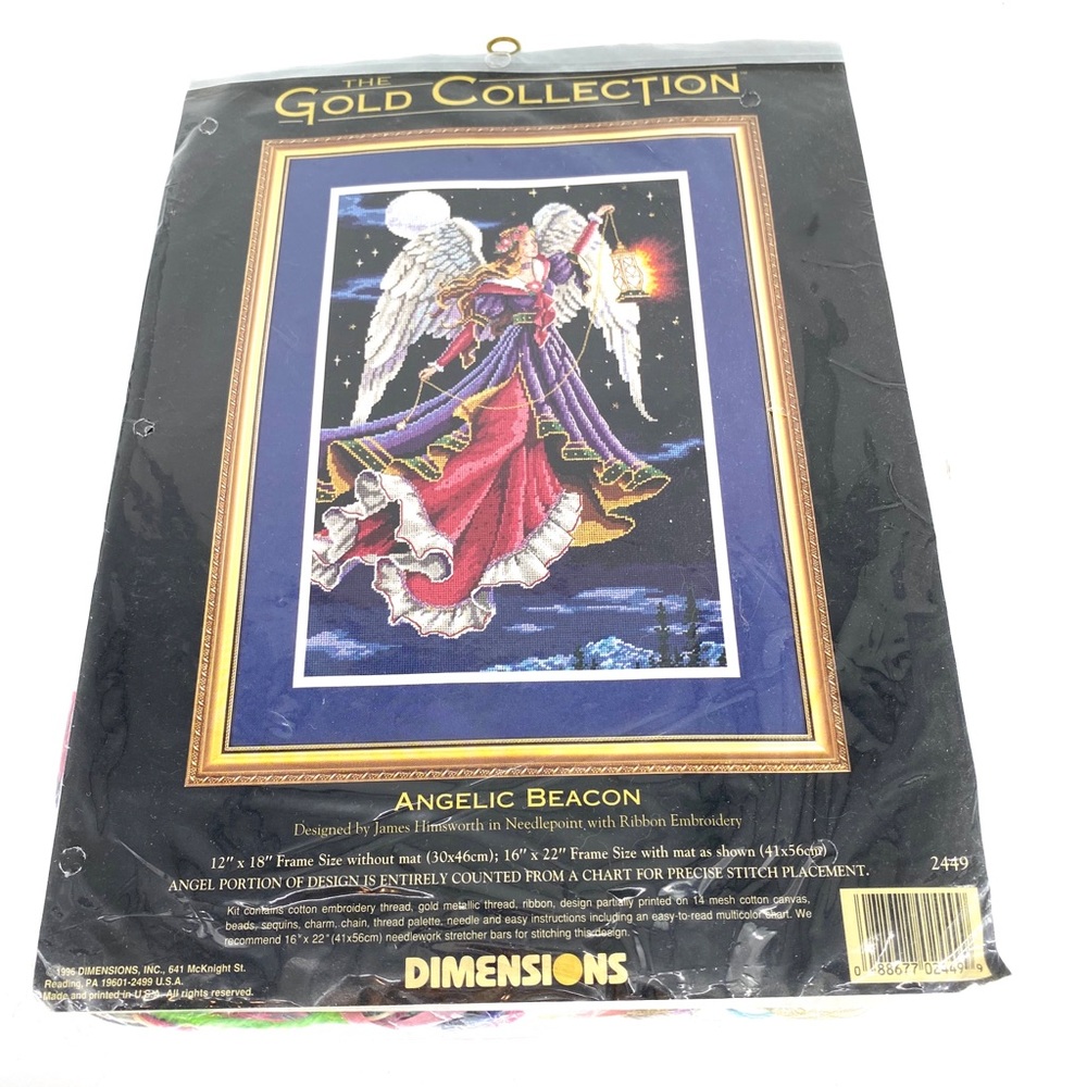 Dimensions Gold Angelic Beacon Needlepoint Rare